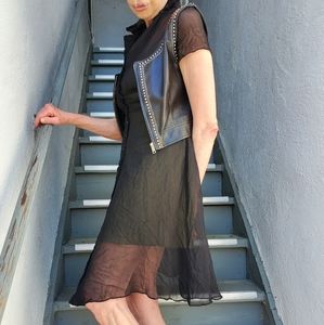 Betsy Johnson Sheer Black Dress